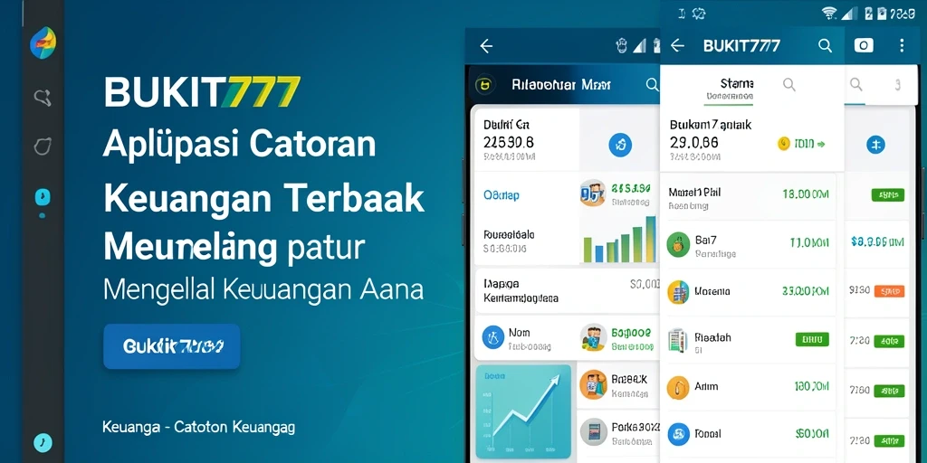 Antarmuka BUKIT777 yang sederhana dan mudah digunakan untuk Catatan Keuangan.