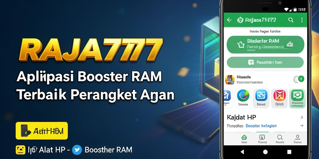 Antarmuka RAJA777 saat membersihkan RAM untuk meningkatkan kinerja.