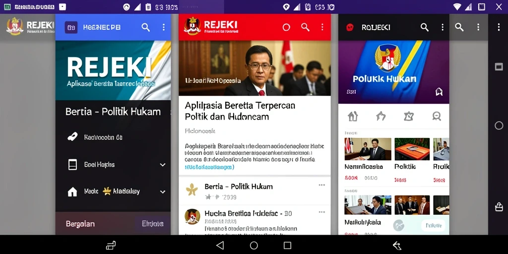 Tampilan antarmuka aplikasi REJEKI yang informatif dan menarik.