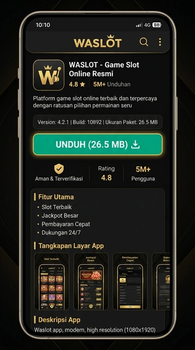 Tampilan halaman APK waslot