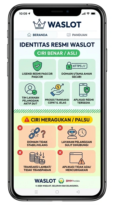 Tampilan kanal resmi waslot